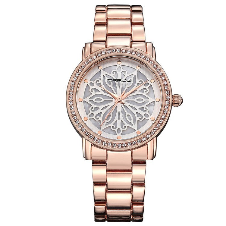 Women's Watch Women's Steel Band Diamond Business Leisure - Heritage cosmetics and beauty care