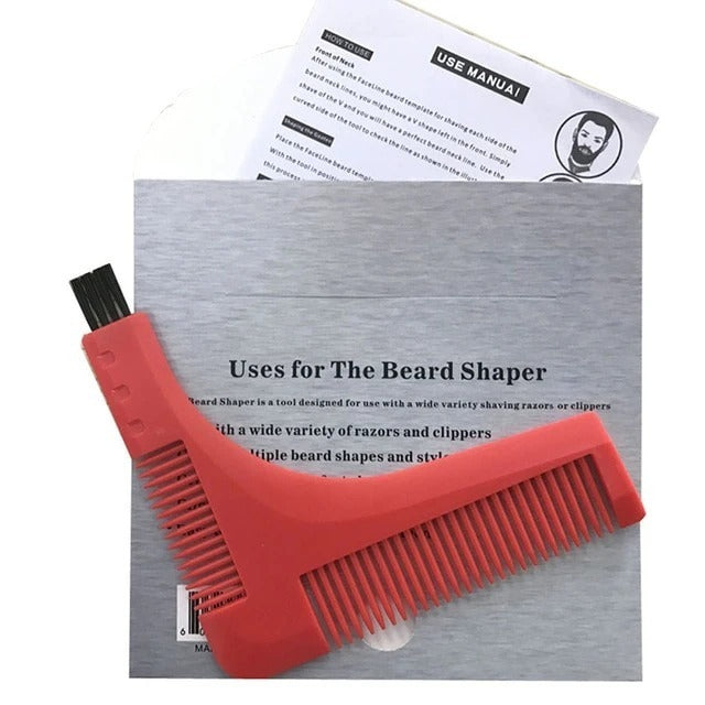 Beard Trimmer Shaping Tool Sex Man Gentleman Beard Trim Template Beard Combs Shaving Hair Molding - Heritage cosmetics and beauty care