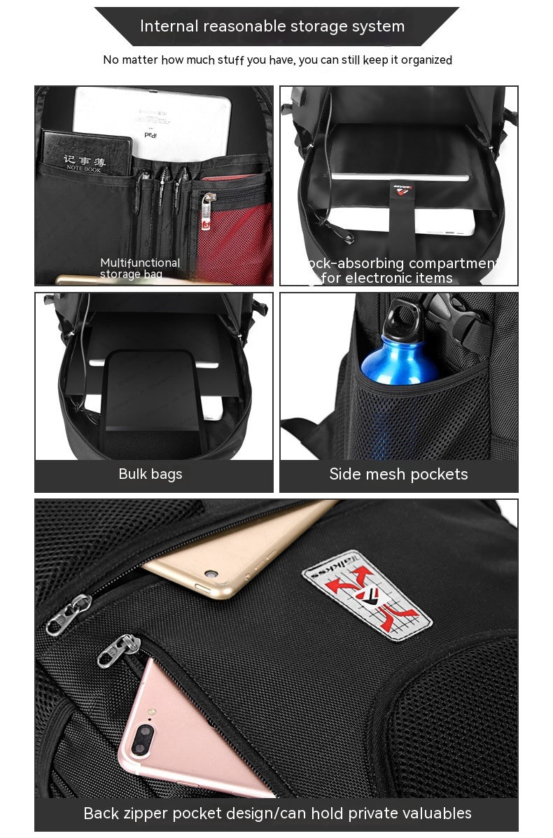 Backpack Men's Laptop Bag Usb Charging Men's Bag Oxford Cloth Waterproof Travel Backpack - Heritage cosmetics and beauty care Heritage cosmetics and beauty care 0 58.60 