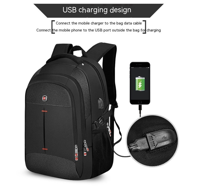 Backpack Men's Laptop Bag Usb Charging Men's Bag Oxford Cloth Waterproof Travel Backpack - Heritage cosmetics and beauty care Heritage cosmetics and beauty care 0 58.60 