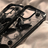 Butterfly Phone Case Silicone Three-dimensional Drop-resistant Heritage cosmetics and beauty care