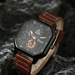 Double-layer Square Shell Casual Men's Watch Suit - Heritage cosmetics and beauty care