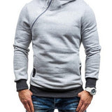 Brand Hoodie Oblique Zipper Solid Color Hoodies Men Fashion Tracksuit Male Sweatshirt Hoody Mens Heritage cosmetics and beauty care