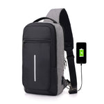 Anti-theft USB charging chest bag with you - Heritage cosmetics and beauty care