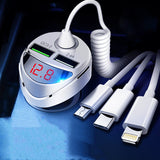 USB conversion connector LED digital display car fast charging Heritage cosmetics and beauty care