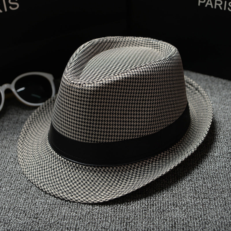 British Houndstooth European And American Sun Hats For Men - Heritage cosmetics and beauty care