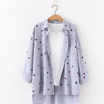 Women Polka Dot Print Blouse Shirts - Heritage cosmetics and beauty care