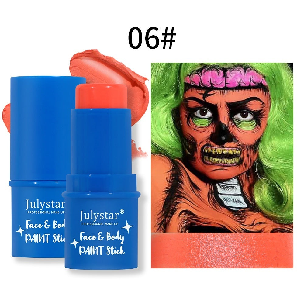 Halloween Popular Body Painting Cream Makeup Facial Water-soluble Fluorescent Face Stage Colored Drawing Crayon - Heritage cosmetics and beauty care