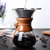 High temperature glass hand coffee pot sharing pot