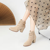 Women's Ankle Boots New Fashion Ankle Boots Comfortable Suede