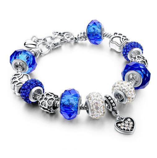 Crystal Beads Bracelets & Bangles Snake Chain Charm Bracelets For Women Jewellery - Heritage cosmetics and beauty care