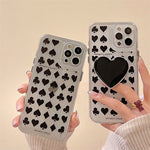 Spade Heart Bracket Silicone Phone Case Heritage cosmetics and beauty care