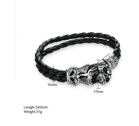 Stainless Steel Skull Bracelets - Heritage cosmetics and beauty care