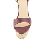 Wood Wedge Platform Sandals - Heritage cosmetics and beauty care