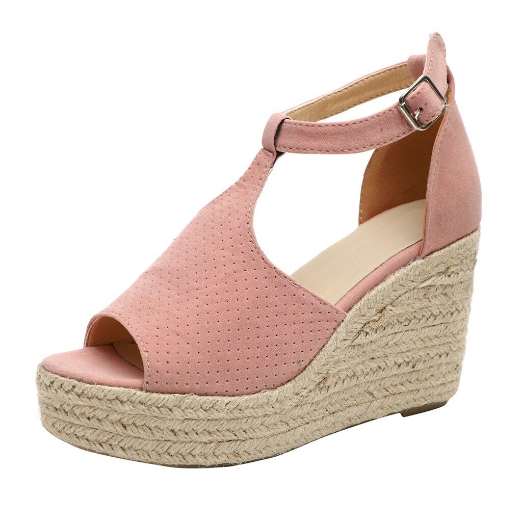 Straw wedge sandals - Heritage cosmetics and beauty care