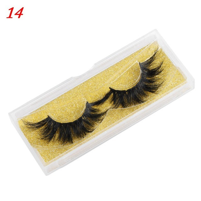 100% Mink Eyelashes 25mm Wispy Fluffy Fake Lashes - Heritage cosmetics and beauty care