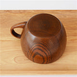 Handle coffee wooden cup whole wood cup