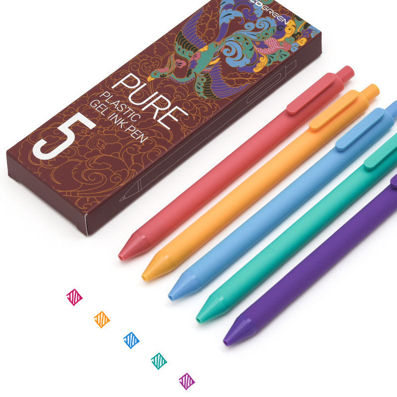 Color Gel Pen Color Pen Special Pen For Taking Notes Multi-Color Press - Heritage cosmetics and beauty care