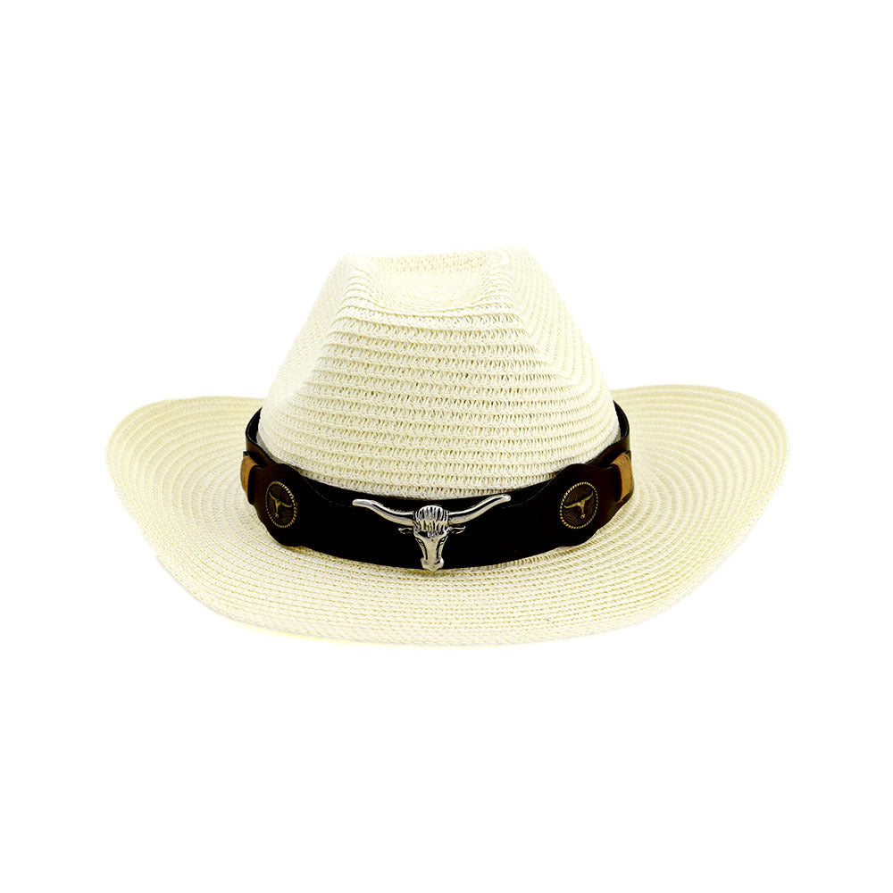 Western cowboy ethnic straw hat - Heritage cosmetics and beauty care