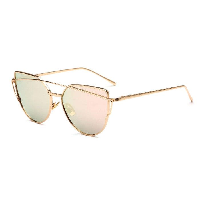 Female Vintage Gold Sunglasses - Heritage cosmetics and beauty care