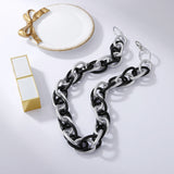 Aluminum Zipper Grinding Angle Chain Lantern Chain Women's Necklace - Heritage cosmetics and beauty care