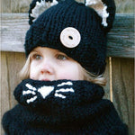 Baby Girls Hats Handmade Kids Winter Hats Wrap Bear Scarf Caps - Heritage cosmetics and beauty care