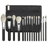 15pcs black makeup brushes - Heritage cosmetics and beauty care