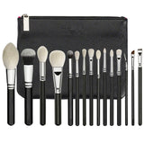 15pcs black makeup brushes - Heritage cosmetics and beauty care