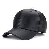 Cool!new fashion PU black Baseball Cap women Hats For men fall Leather cap Trucker cap casquette snapback winter for women - Heritage cosmetics and beauty care