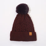 Fleece-lined Thickened Knitting Warm Men's And Women's Wool Hats With Fur Ball - Heritage cosmetics and beauty care