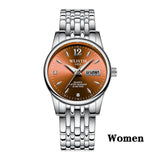 Women Dress Watch Rose Gold Stainless Steel WLISTH Brand Fashion Ladies Wristwatch Week Date Quartz Clock Female Luxury Watches - Heritage cosmetics and beauty care