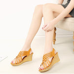 Fishbill Wedge Sandals - Heritage cosmetics and beauty care