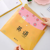 Student Cute A4 Paper  Transparent Folder - Heritage cosmetics and beauty care