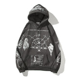 Covered In Graffiti And Embroidered Hip-hop Hoodies - Heritage cosmetics and beauty care