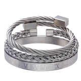 Three stainless steel bracelets - Heritage cosmetics and beauty care