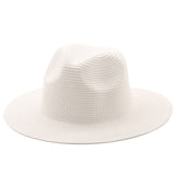 Large-Brimmed Straw Hat Men'S And Women'S Beach Jazz Hats - Heritage cosmetics and beauty care