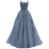 Camisole Ball Gown Long Tulle Lace Party Evening Gown - Heritage cosmetics and beauty care