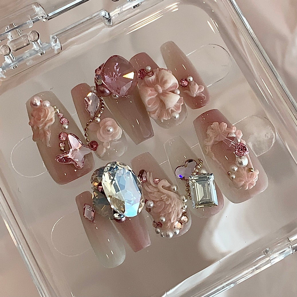 Fairy Light Luxury Advanced Crystal Wear Nail Customization - Heritage cosmetics and beauty care