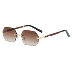 Fashion Frameless Polygonal Sunglasses - Heritage cosmetics and beauty care