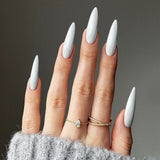 Artistic Pointed White Fake Nail Tip - Heritage cosmetics and beauty care