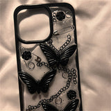 Butterfly Phone Case Silicone Three-dimensional Drop-resistant Heritage cosmetics and beauty care