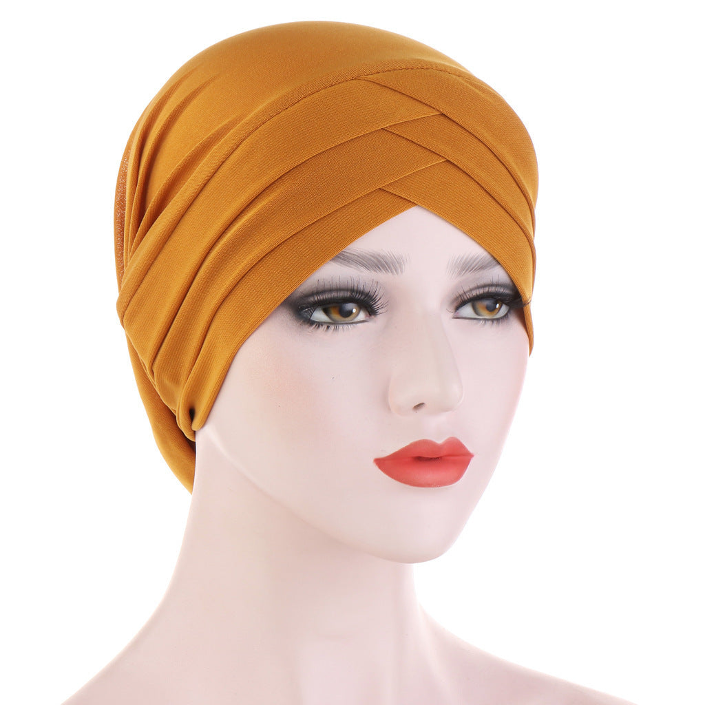 Three Crossed Indian Hats In Stretch Cloth Forehead - Heritage cosmetics and beauty care