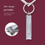 Stainless Steel Folding Nail Clippers Anti-splash With File - Heritage cosmetics and beauty care