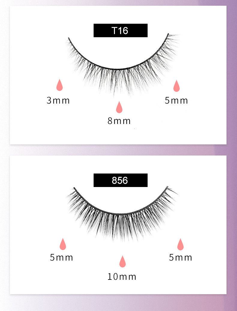 Reusable Magnetic Self-Adhesive Eyelashes No Eyeliner Or Glue Needed False Lashes Stable And Easy To Put On Natural Look And Waterproof Fake Eyelashes - Heritage cosmetics and beauty care