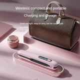 Wireless Hair Straightener Flat Iron Mini 2 IN 1 Roller USB 5000mAh Max 200 Degree Portable Cordless Curler 4 Levels Dry And Wet Uses - Heritage cosmetics and beauty care