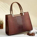 Women's Fashion Crocodile Pattern Shoulder Crossbody Handbag Heritage cosmetics and beauty care