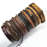 Fashion Bracelets 10pcs Set Wrap Woven Fashion Handmade Men - Heritage cosmetics and beauty care