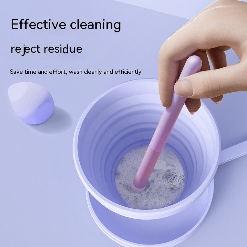 Silicone Washing Cup Makeup Foldable And Portable Beauty Tools Cleaning Device - Heritage cosmetics and beauty care