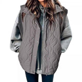 Zipper Thermal Vest Cotton-padded Coat