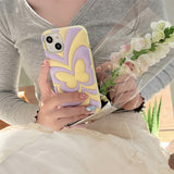 Summer Cream Butterfly Phone Case Stereo Soft Silicone Mobile Phone Protective Shell Heritage cosmetics and beauty care